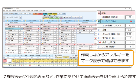 栄養管理ソフトEIBUN Pro/Lite産業給食版｜様々な給食事業にオススメ！｜えいぶん